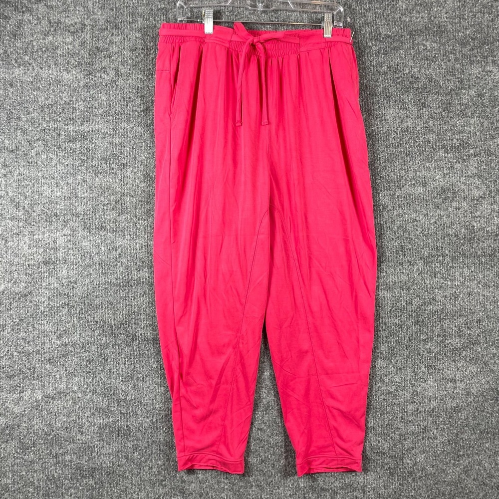Anthropologie Hot Pink Cropped Pants